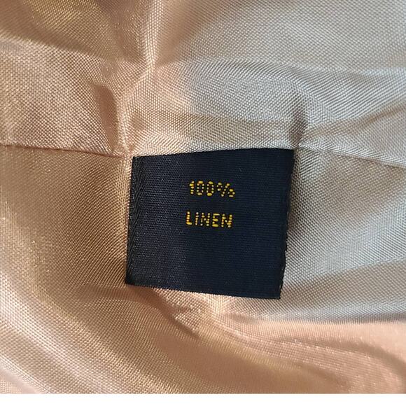 Brooks Brothers 100% linen camel tan pencil career skirt - 8 - Picture 5 of 5